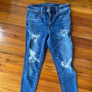 AE Ripped skinny jeans - size 4 short